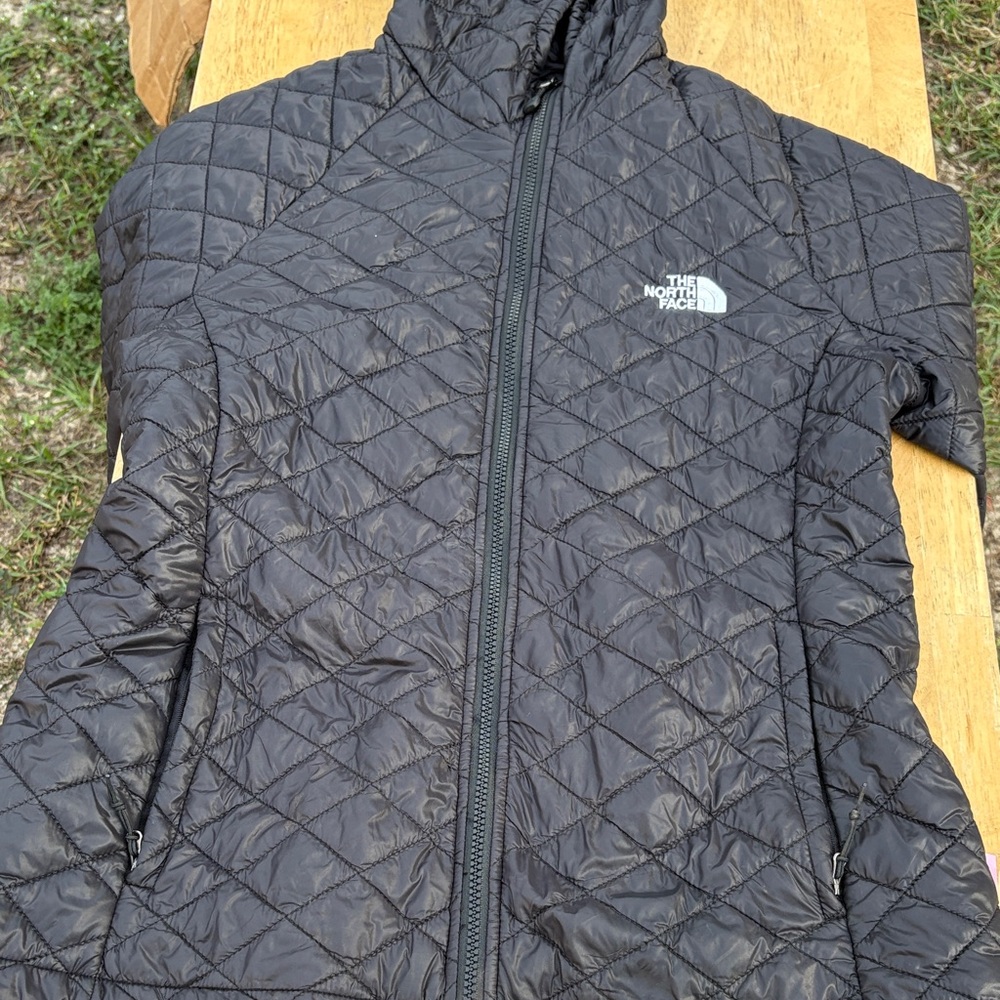 The North Face kids Black Quilted Ski Jacket
